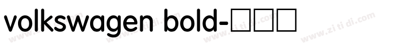 volkswagen bold字体转换 volkswagen bold字体转换